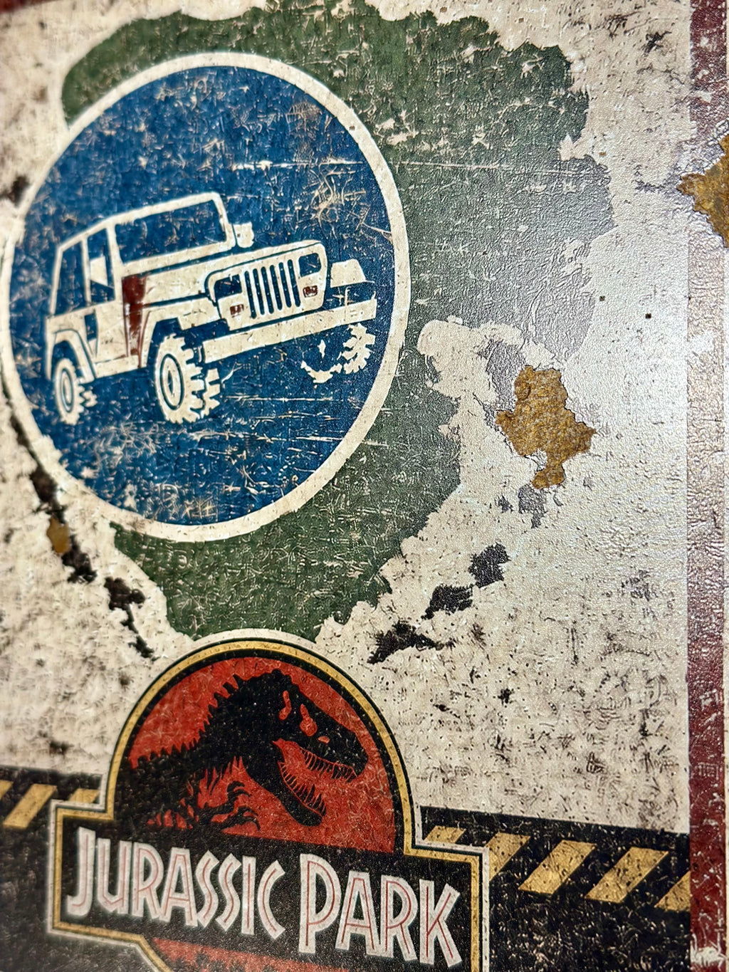 Jurassic Park Reserved Parking Sign