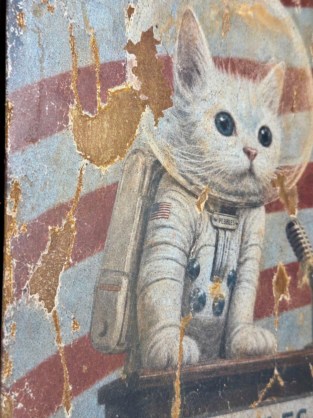 Mr. Pebbles Weathered Metal Wall Art