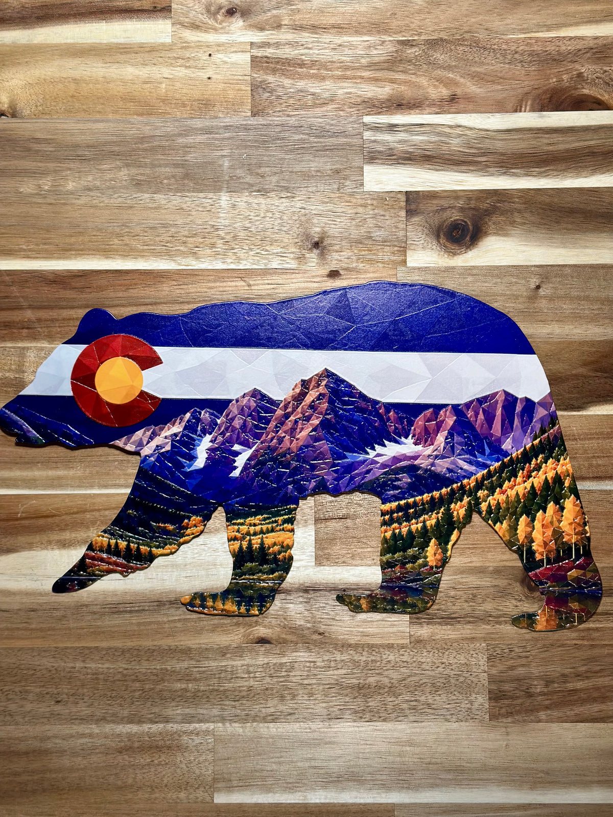 Colorado Mountain Bear Wall Art