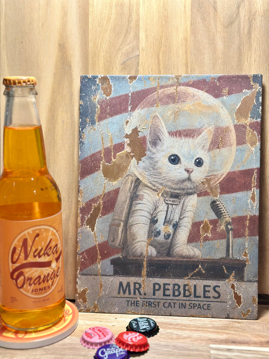 Mr. Pebbles Weathered Metal Wall Art