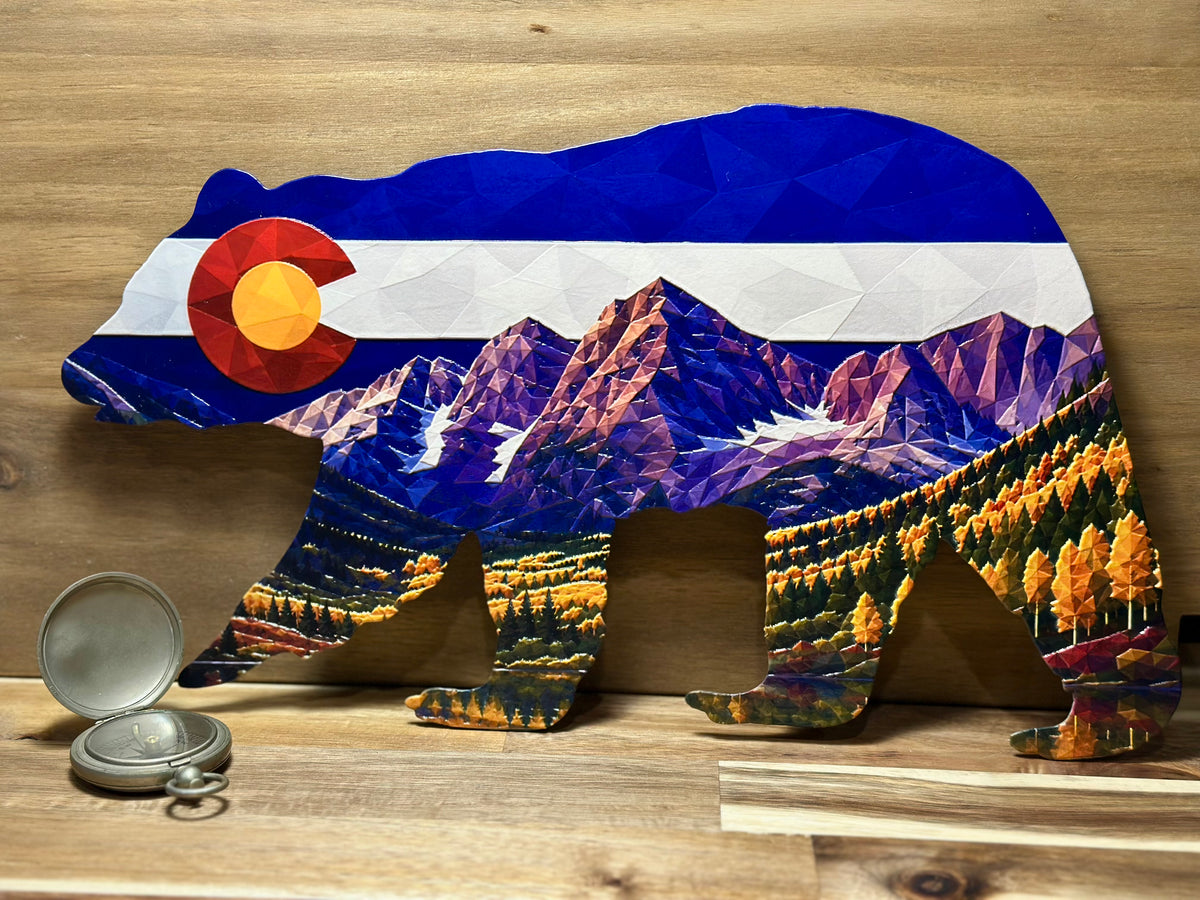 Colorado Mountain Bear Wall Art