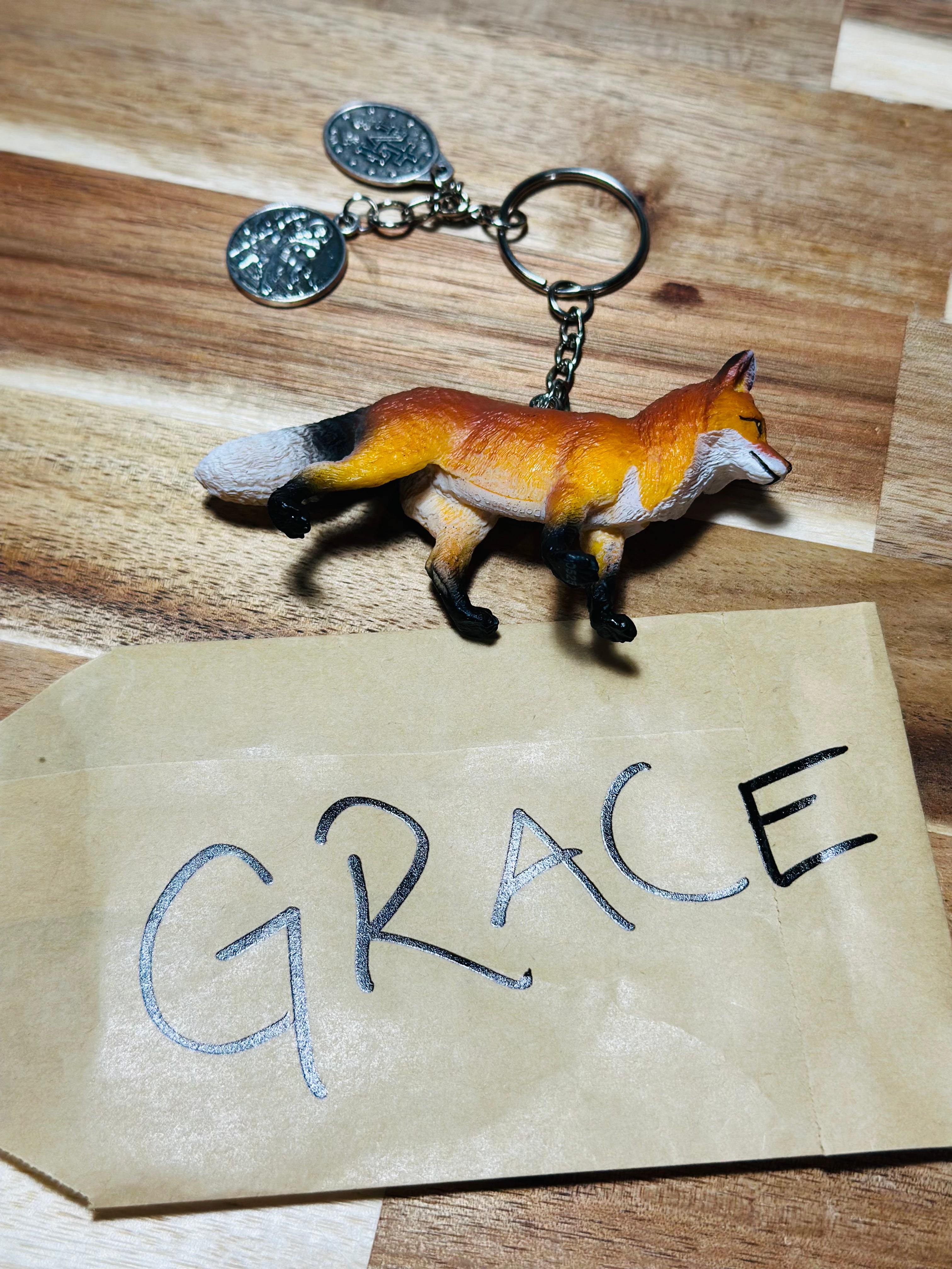 Ryland Grace Fox Keychain, Project Hail Mary Inspired Movie Prop Collectible