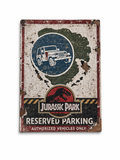 Jurassic Park Reserved Parking Sign
